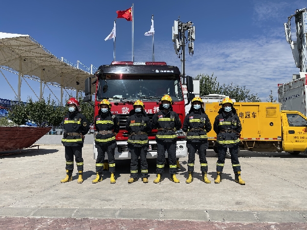 贵德县消防救援大队圆满完成“省运会”开幕式消防执勤安保工作任务